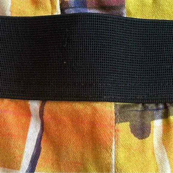 Designer Shorts Colorblock Beachwear Yellow Black Orange M - Picture 6 of 7